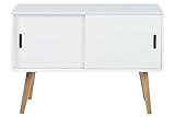 AC Design Furniture 60602 Anrichte Mariela, Türen 2 Stück, 100 x 38 x 69,5 cm, Holz, weiß