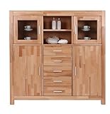 Highboard Kernbuche massiv geölt