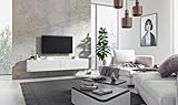 Wuun® Somero Korpus Weiß Hochglanz /180cm/Front Weiß-Hochglanz /10 Größen/5 Farben/ TV Lowboard TV Board Hängend Hängeschrank Wohnwand - 5