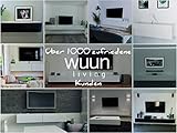 Wuun® Somero Korpus Weiß Hochglanz /180cm/Front Weiß-Hochglanz /10 Größen/5 Farben/ TV Lowboard TV Board Hängend Hängeschrank Wohnwand - 6