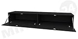 Mirjan24 TV Schrank Vigo, Fernsehschrank, TV Lowboard mit Grifflose Öffnen, Hängeschrank Hochglanz Matt Wohnwand (Länge: 180 cm, Grau/Grau Hochglanz) - 3
