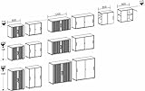 Gera Möbel Schranksystem Flex Schiebetürenschrank, Holzdekor, ahorn/ahorn, 80 x 42.5 x 118.2 cm - 4