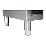 Royal Catering - RCAT-200/60-C - Edelstahl Arbeitsschrank - In der Breite 200 cm - mit Aufkantung - 3