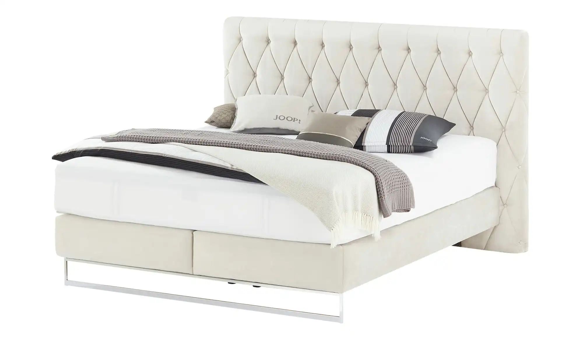 JOOP! Boxspringbett Cubic Chesterfield ¦ Creme Betten > Boxspringbetten ...