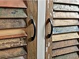 Woodkings® Sideboard Perth weiß, 3türig, recyceltes Massivholz antik, Anrichte Vintage, Design Kommode 3 Schubladen, Holzmöbel - 3