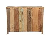 Woodkings® Sideboard Perth weiß, 3türig, recyceltes Massivholz antik, Anrichte Vintage, Design Kommode 3 Schubladen, Holzmöbel - 5