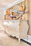Casa Padrino Luxus Barock Kommode Creme/Gold 243 x 60 x H. 115 cm - Prunkvoller Massivholz Schrank mit 2 Türen und 3 Schubladen - Edle Barock Möbel - 2