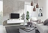 Wuun® 160cm/ Front Weiß-Matt (Korpus Perl-Matt-Grau)/8 Größen/6 Farben/TV Lowb8ard TV Board hängend Hängeschrank Wohnwand/Somero - 3