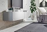 Wuun® 160cm/ Front Weiß-Matt (Korpus Perl-Matt-Grau)/8 Größen/6 Farben/TV Lowb8ard TV Board hängend Hängeschrank Wohnwand/Somero - 5