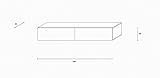 Wuun® 160cm/ Front Weiß-Matt (Korpus Perl-Matt-Grau)/8 Größen/6 Farben/TV Lowb8ard TV Board hängend Hängeschrank Wohnwand/Somero - 7