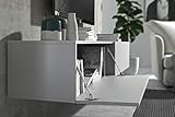 Wuun® 200cm/ Front Perl-Matt-Grau (Korpus Perl-Matt-Grau)/8 Größen/6 Farben/TV Lowb8ard TV Board hängend Hängeschrank Wohnwand/Somero - 2